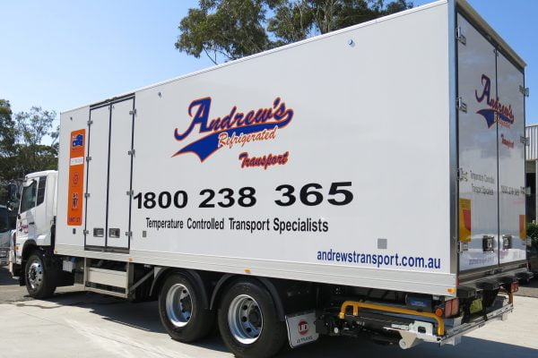STE Sales. Andrew's Refrigerated Truck
