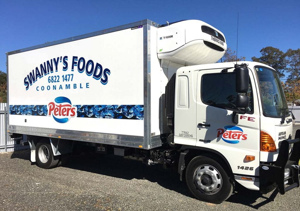 STE Sales. Swanny's Foods Refrigerated Trucks