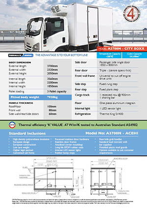 STE Sales 3 pallet refrigerated truck for sale